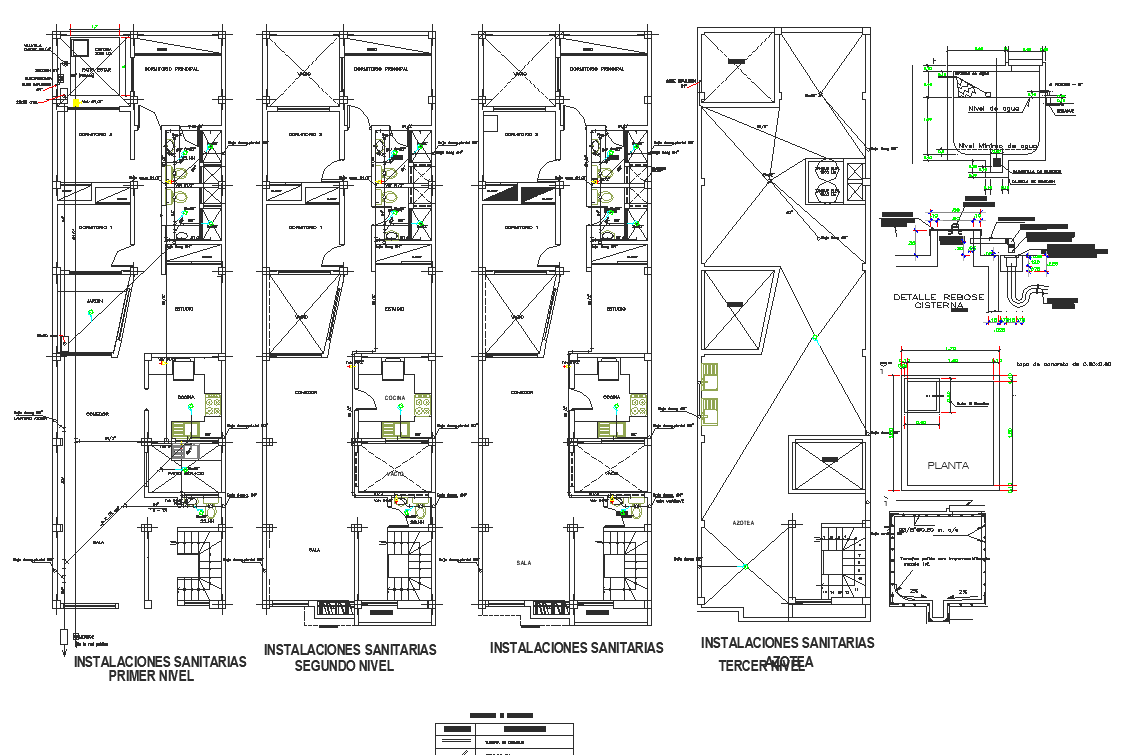 Working commercial plan detail dwg file