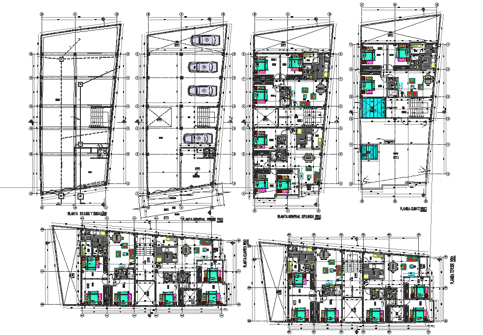 Working commercial plan detail dwg file