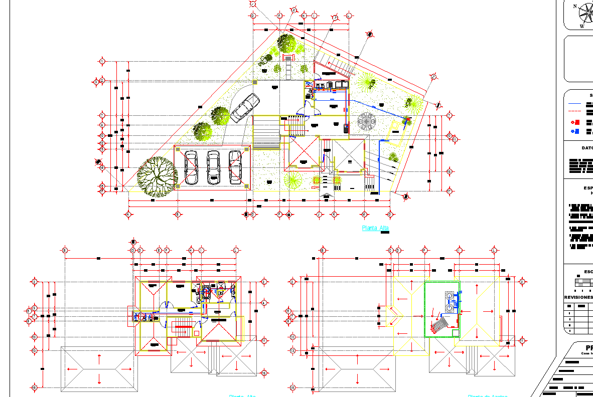 Working commercial plan detail dwg file