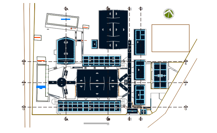 Working commercial plan detail dwg file