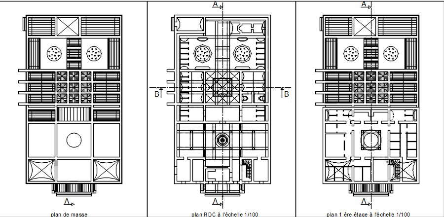 Workplace Floor Plan In DWG File