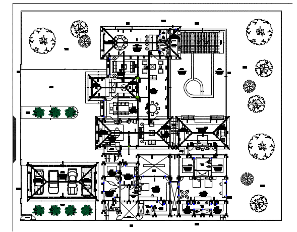Working house plan detail dwg file