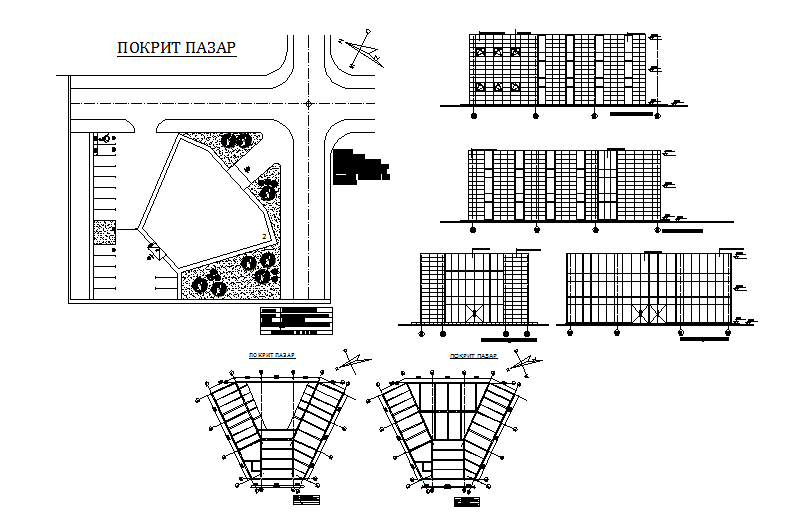 Working plan and elevation detail dwg file