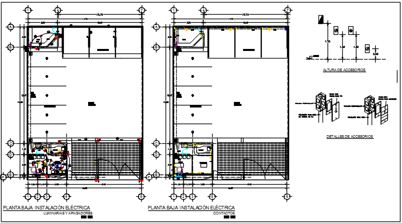 Working plan detail dwg file