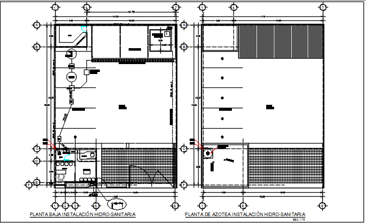Working plan detail dwg file