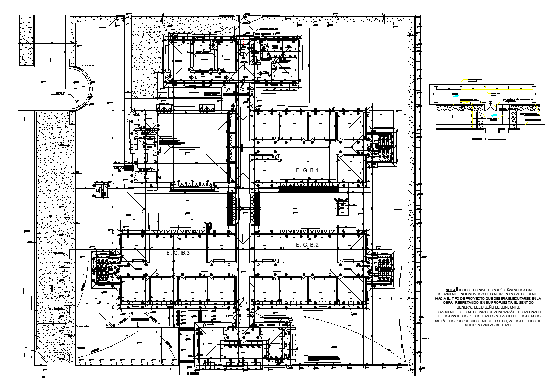 Working plan detail dwg file