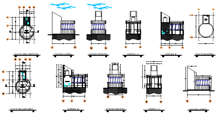 Working plan detail dwg file