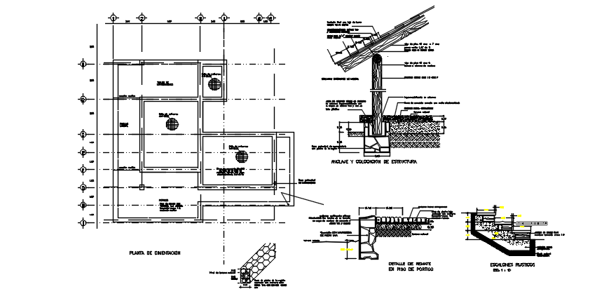 Working plan detail dwg file