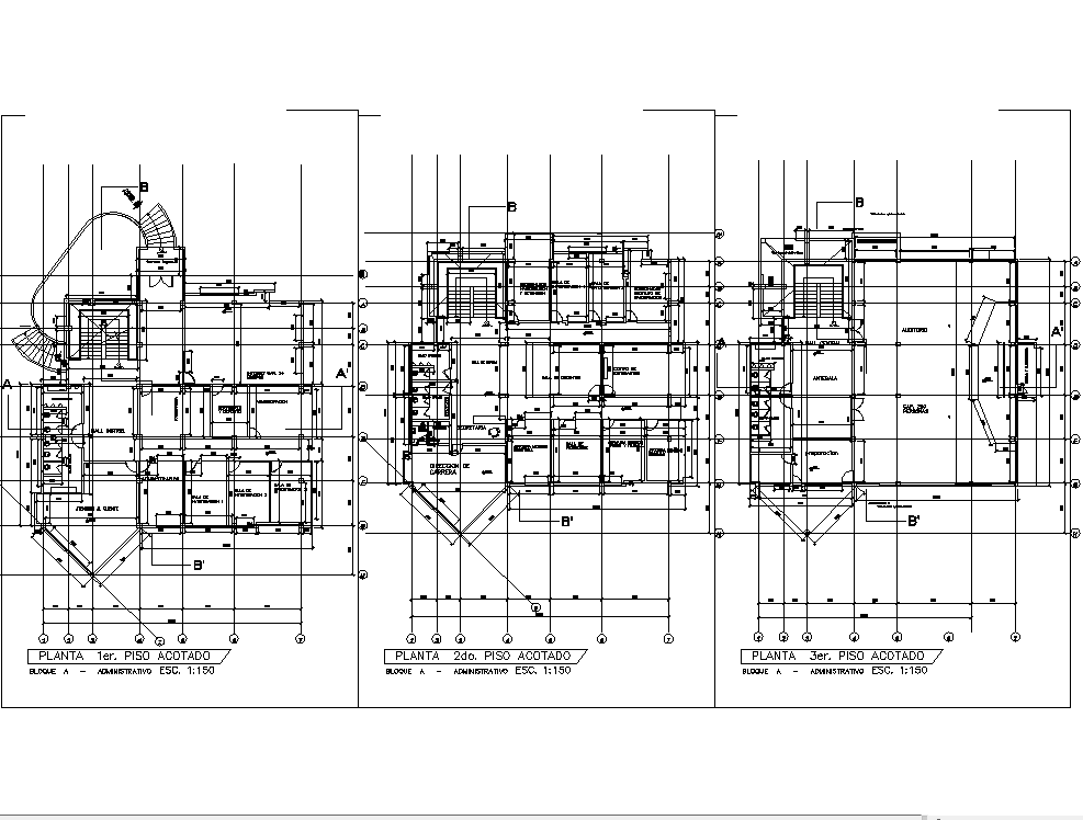 Working plan detail dwg file