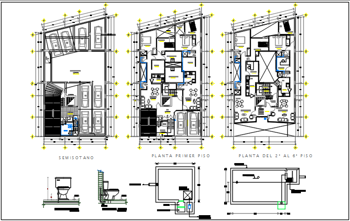 Working plan detail dwg file