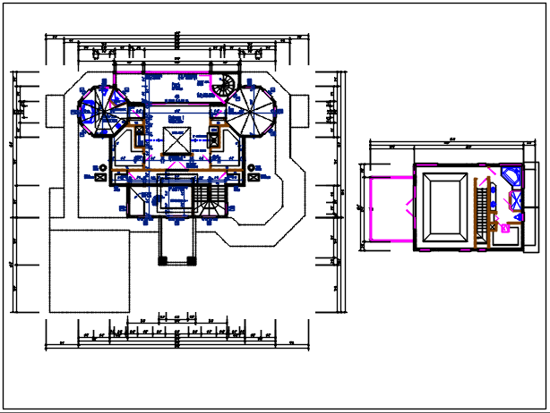 Working plan layout details dwg files