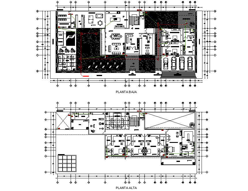 Working residential house layout file