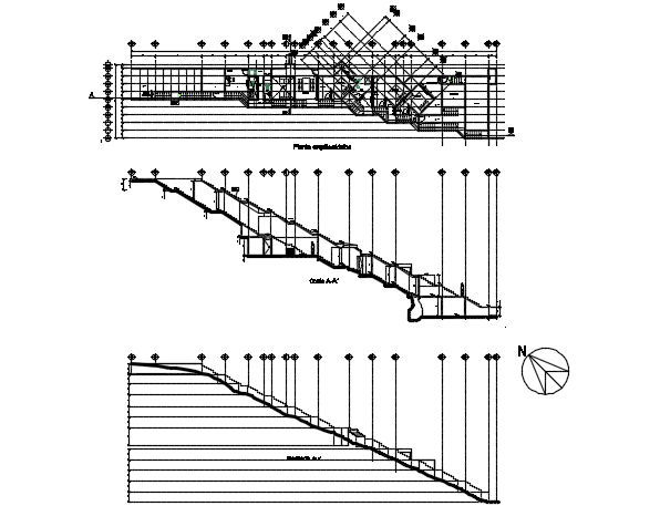Working section house planning detail dwg file