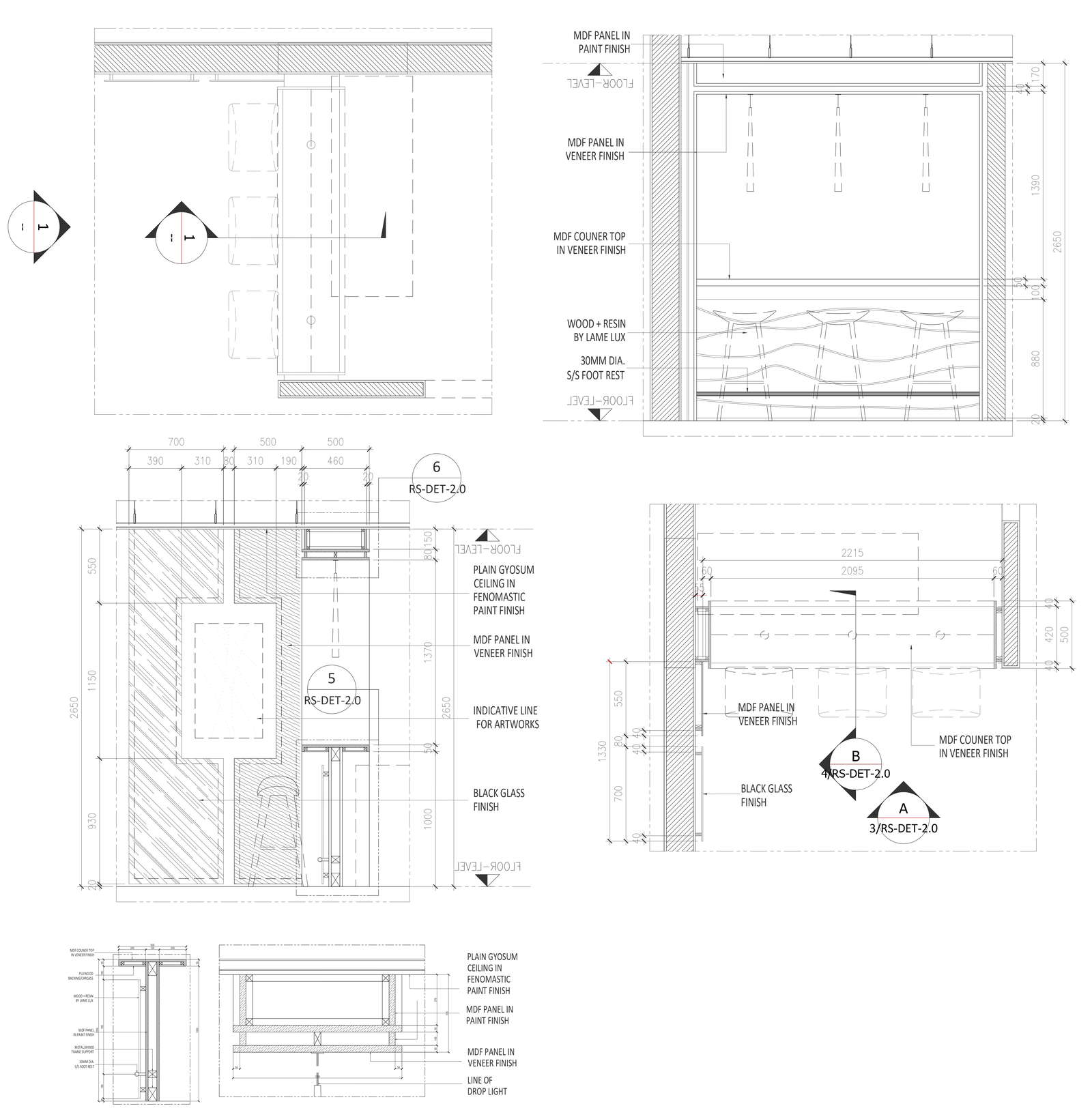 Working drawings of bar or club DWG AutoCAD drawing