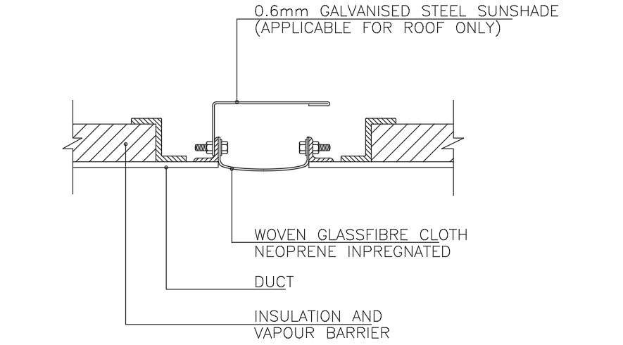Woven glass fiber AutoCAD drawing