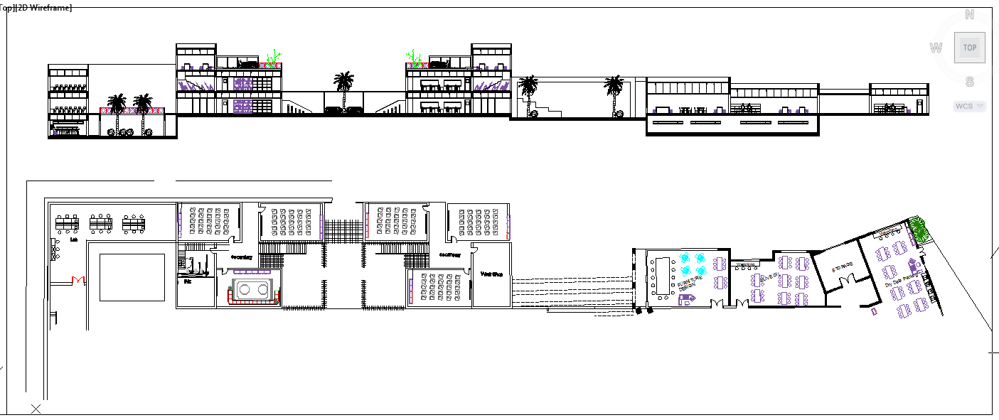 School Section plan
