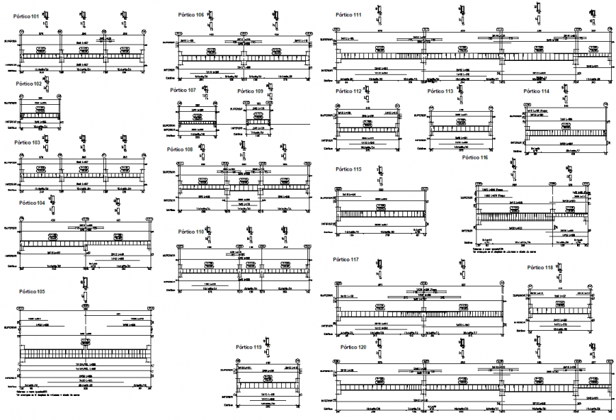 A Beam section plan layout file