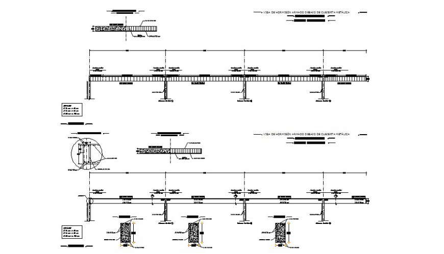 A Foundation and beam section plan layout file