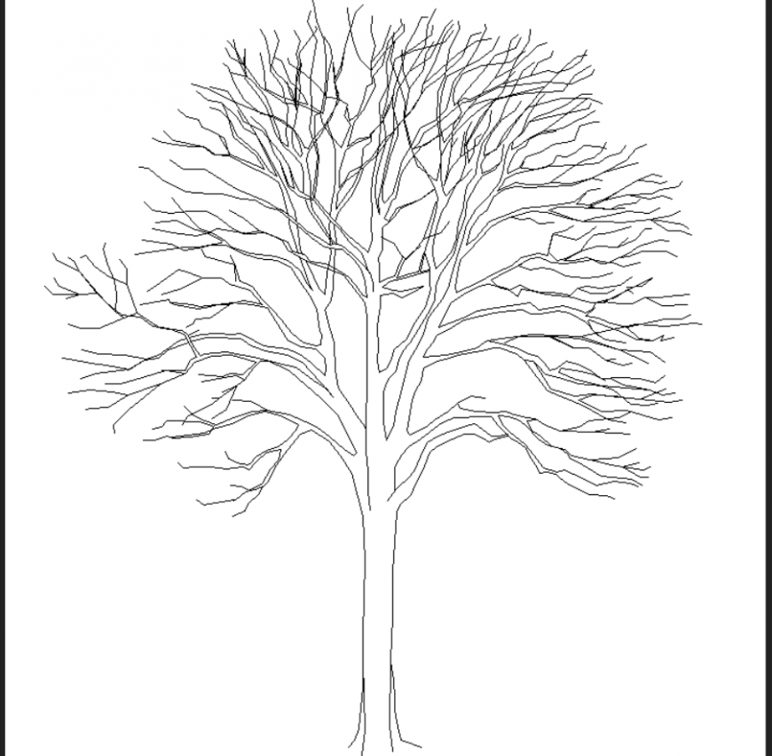 Abscission tree plan detail dwg file.