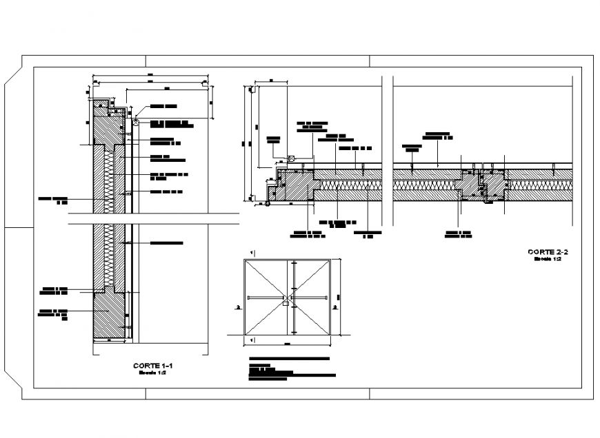 Acoustic insulation in opening section layout file