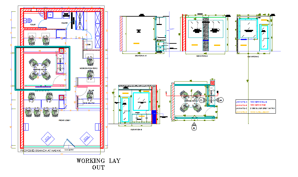 Office Working detail