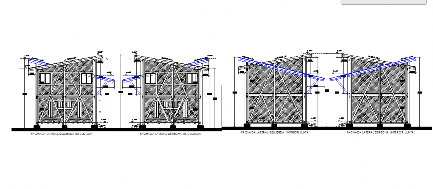All side Elevation & structure Design