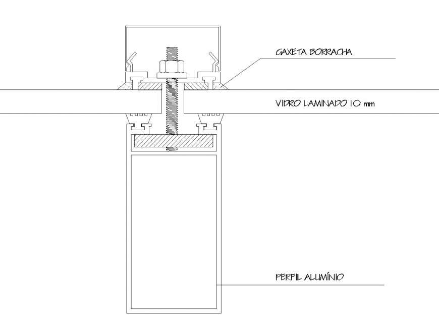 Aluminum roof detail dwg file