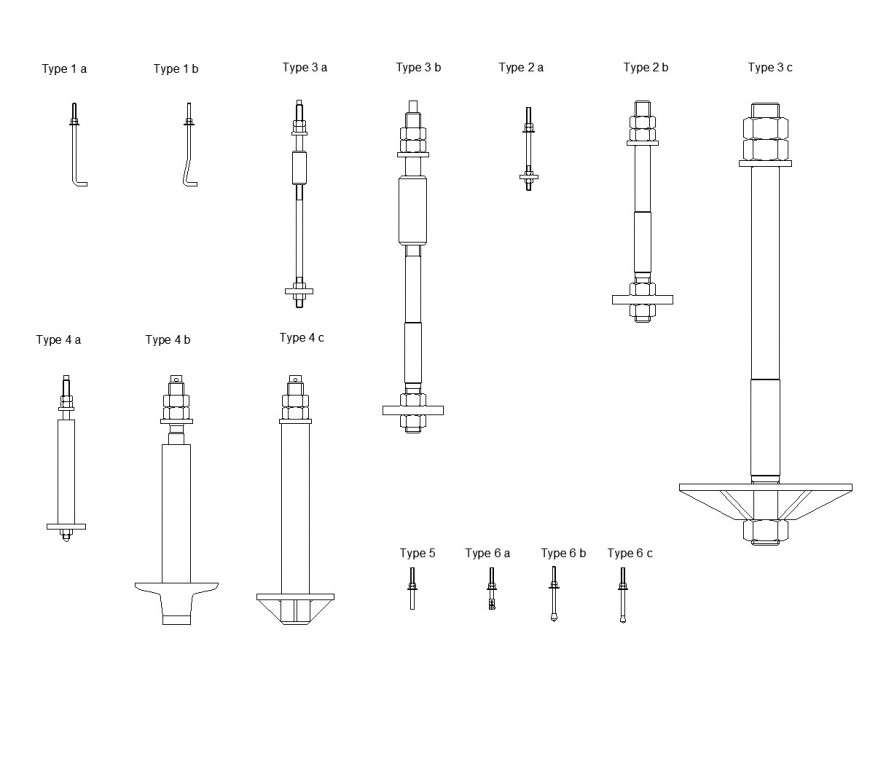 Anchor dynamic block plan dwg file