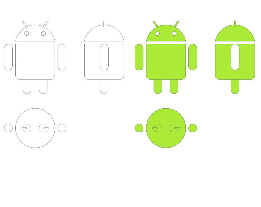Android logo plan layout file