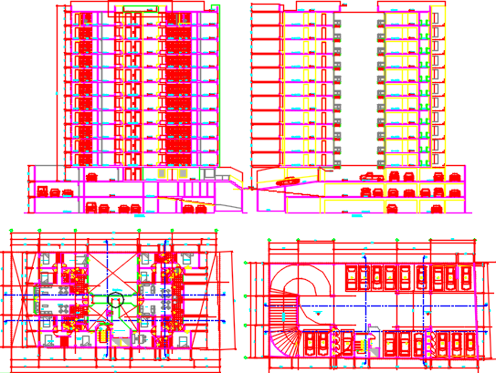 apartment layout plan dwg file