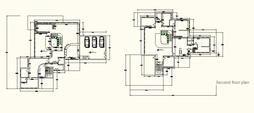 Apartment detail elevation and plan view layout file