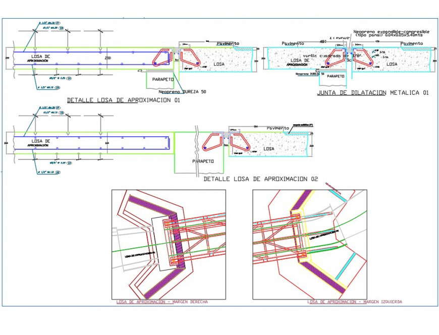 Approach slab detail autocad file