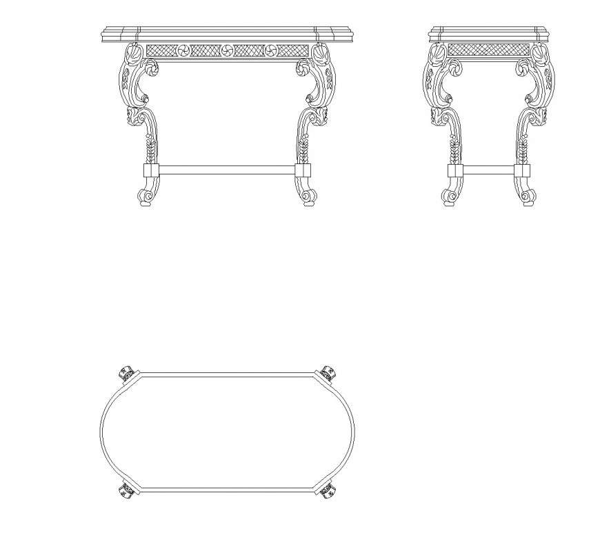 Arc Wall Cabinet DWG AutoCAD Plan with Front Side Top Elevations