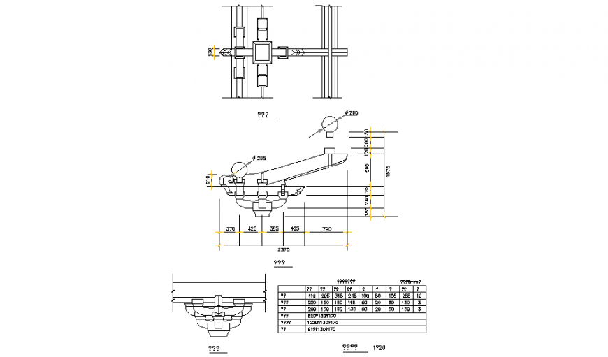 Arc temple court plan autocad file