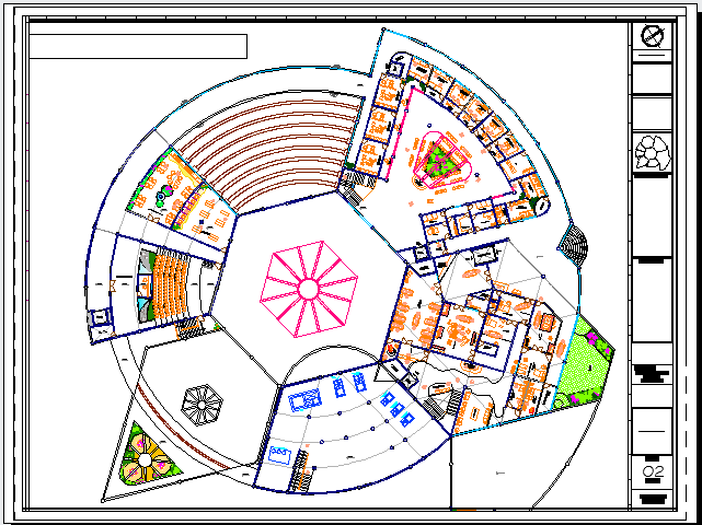 architectural design unit medical dwg file