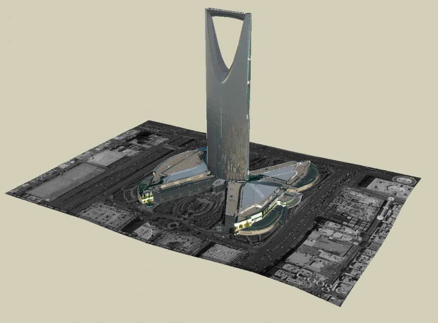 Architectural building layout 3d model sketch-up file