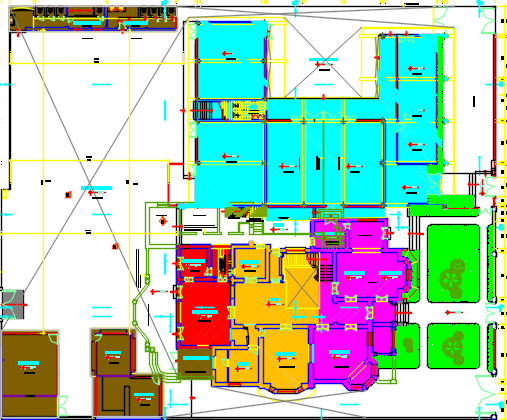 architecture of university dwg file
