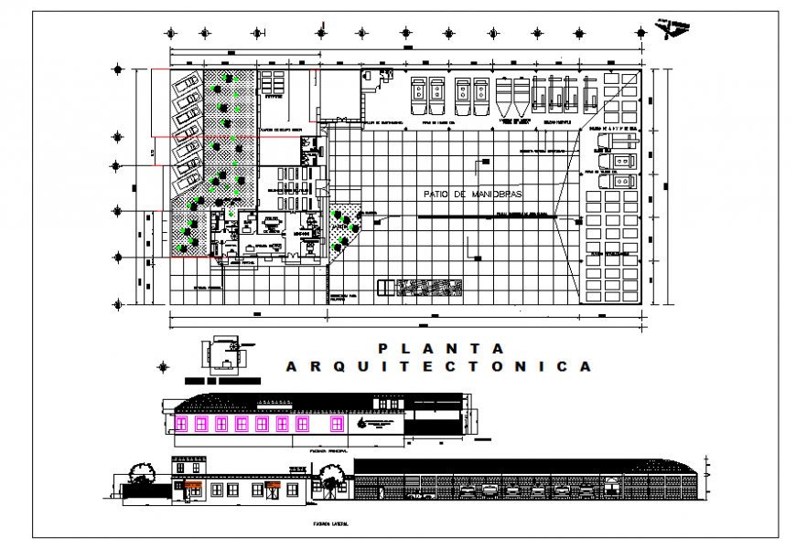 Architecture Lay-out & Elevation detail in DWG file
