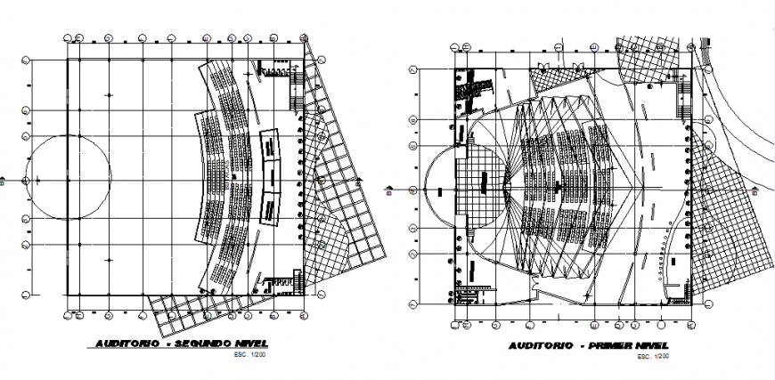 Auditorium insulation acoustic plan