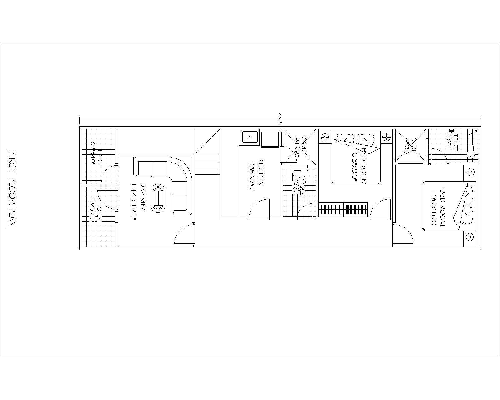 auto Drawing for house Plan(15'X50') 4th