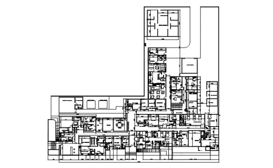 Auto cad file of integral diagnostic Centre