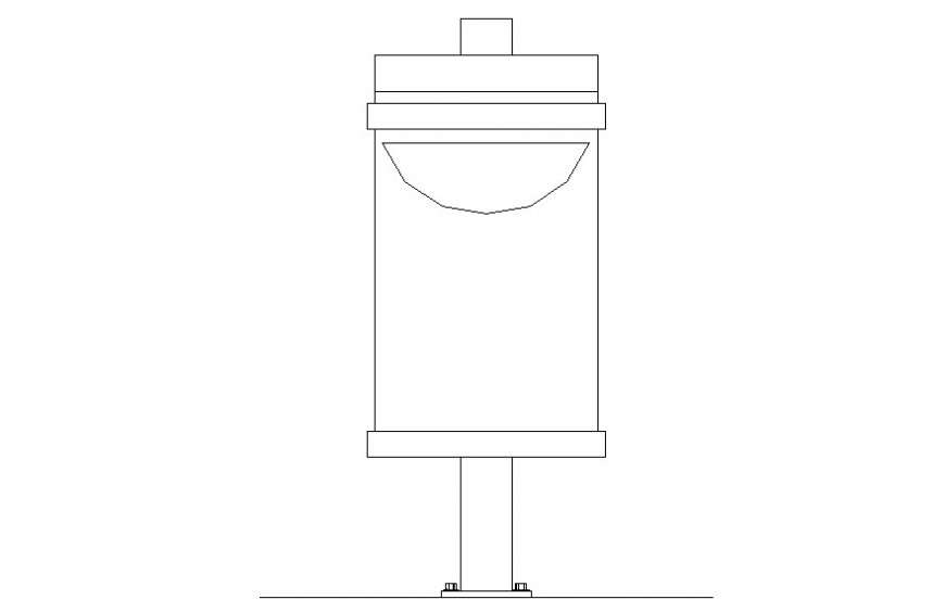 Autocad file of dustbin