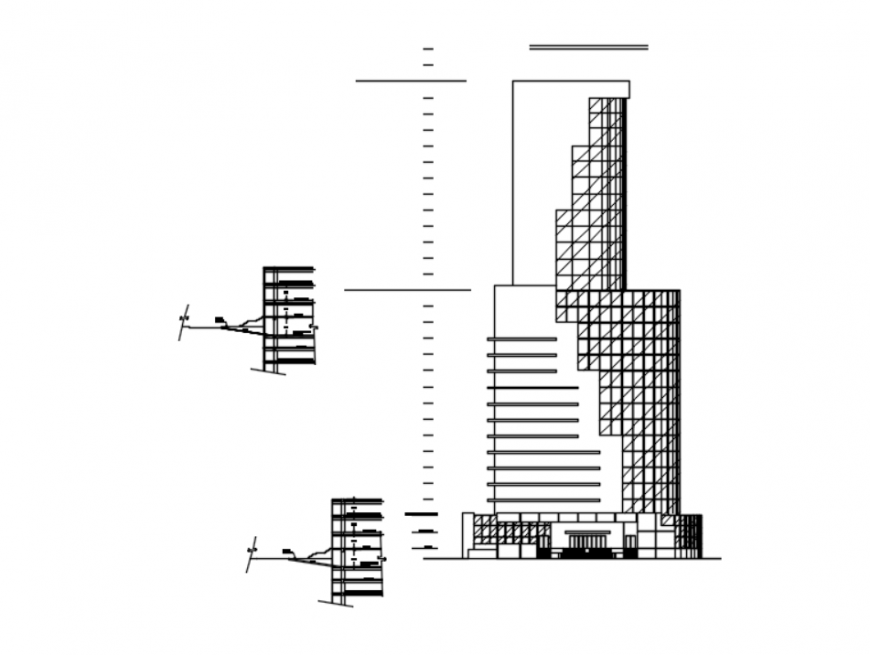 AutoCAD file of office center detail