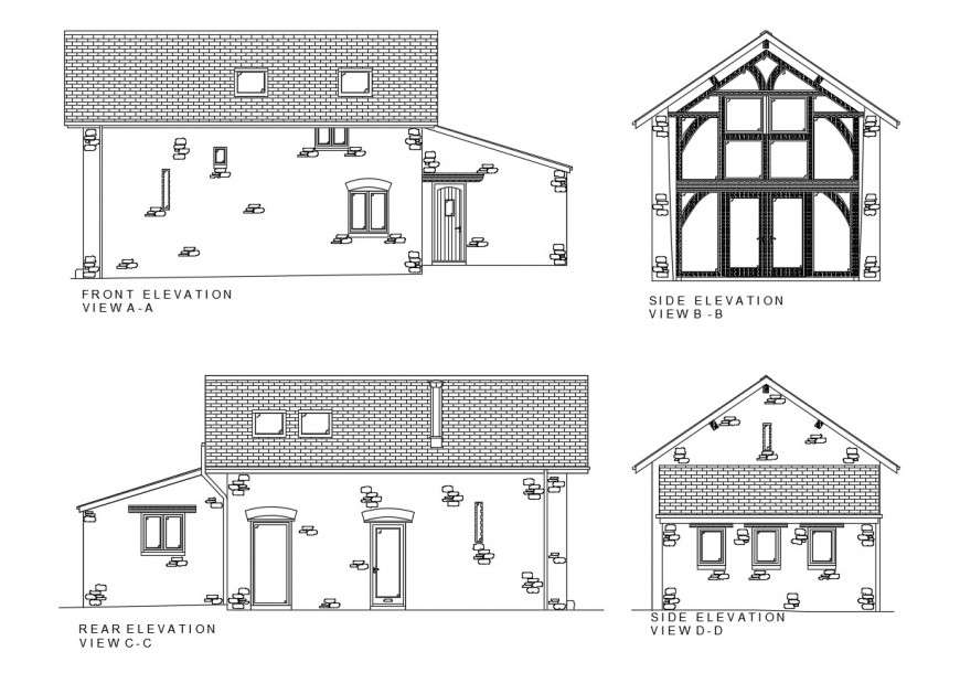Autocad file of small house 2d details