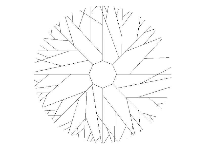 Autocad plan of the tree