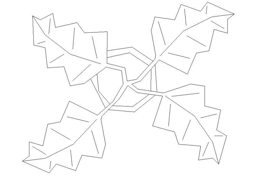 Autocad plan of the tree 2d file