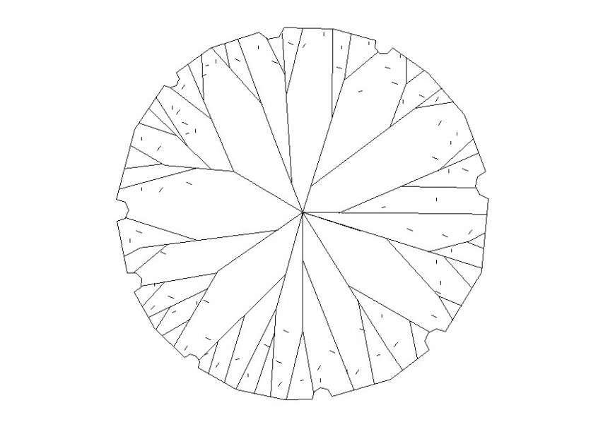 Autocad plan of tree