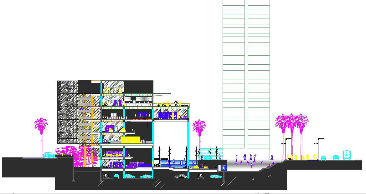 Coffee shop plan detail file