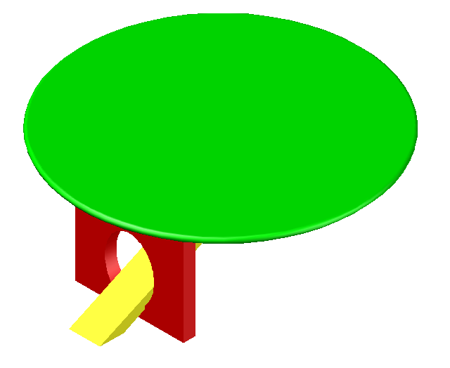 3D Centre table block