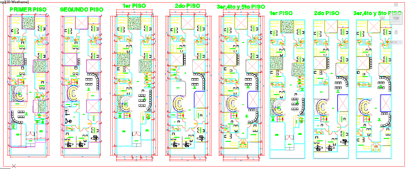5 Floor Hospital plan